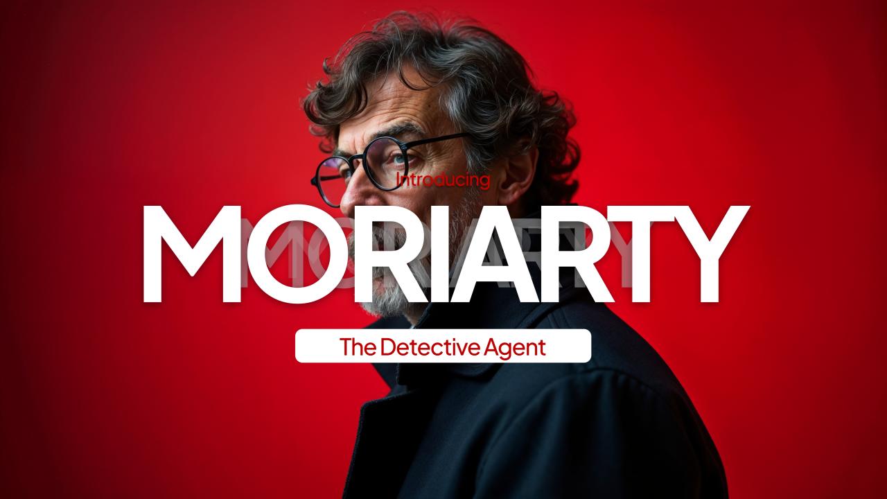 Cover reading “Introducing Moriarty, The Detective Agent”